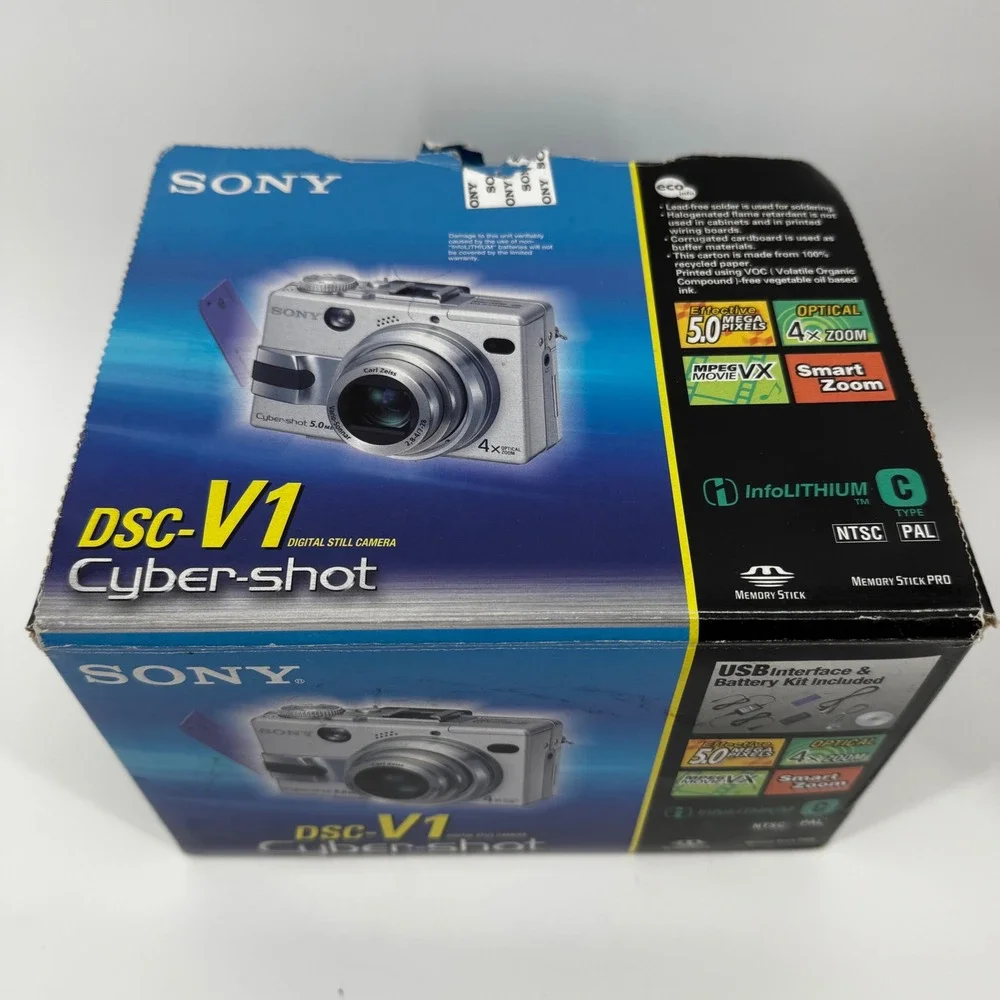 Sony Cyber-shot DSC-V1 Digital Camera 5.0MP 4x Zoom Nightshot Tested Bundle